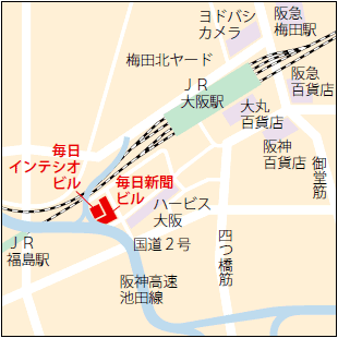 株式会社毎日大阪センター 地図